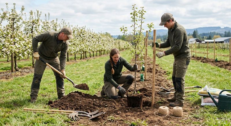 Apple Tree Planting in Ventura County, CA