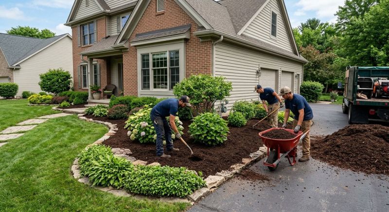 Black Mulch Installation in Ventura County, CA