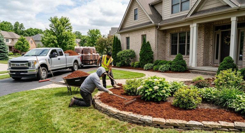 Pine Bark Mulch Installation in Ventura County, CA