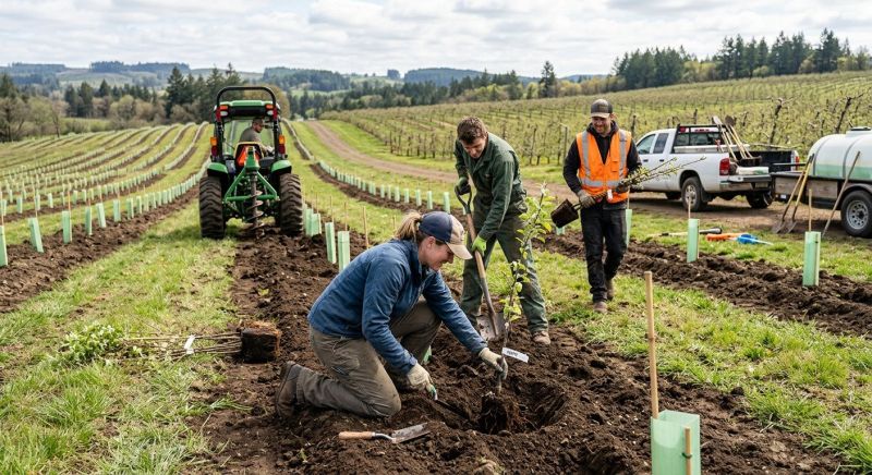 Apple Tree Planting in Ventura County, CA