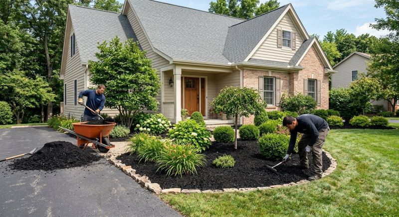 Black Mulch Installation in Honolulu, HI