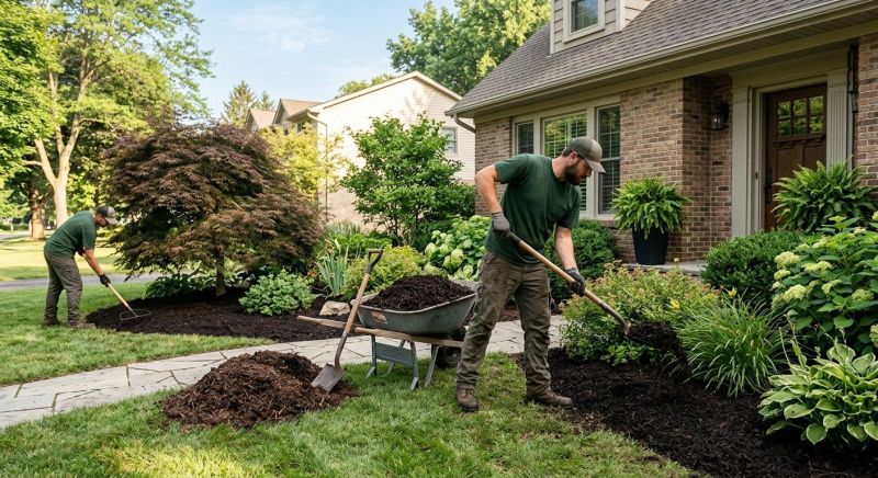 Brown Mulch Installation in Ventura County, CA