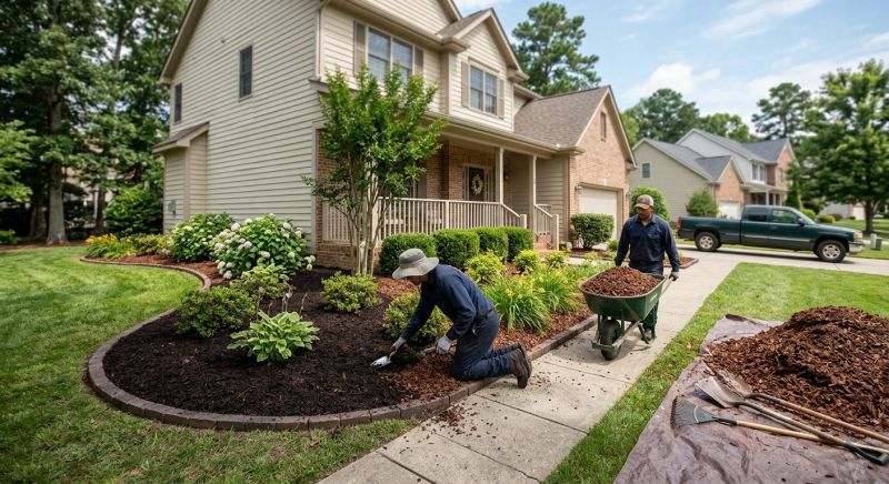 Cedar Mulch Installation in Honolulu, HI