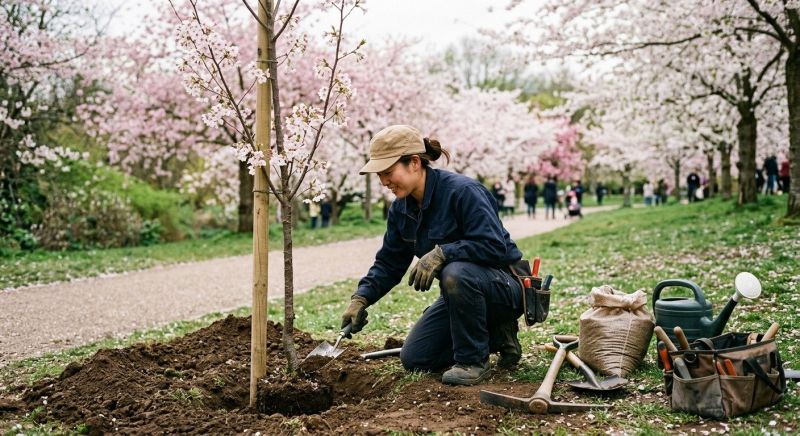Cherry Tree Planting in Ventura County, CA