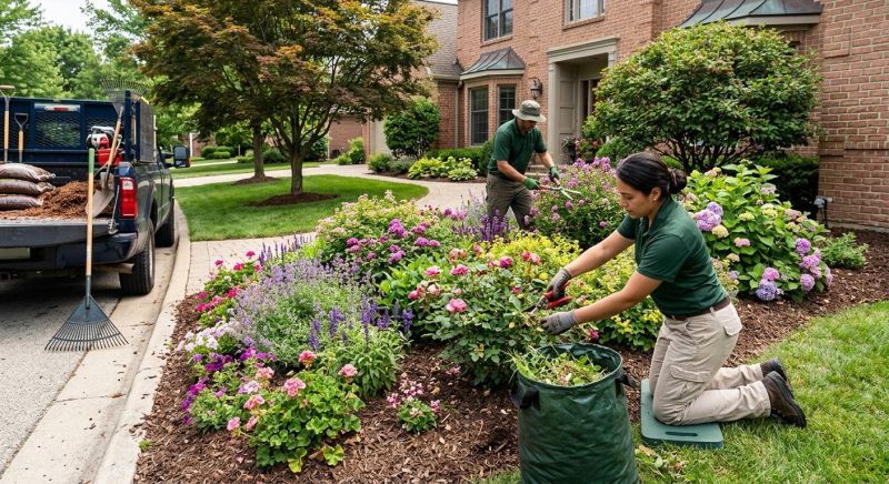 Flower Bed Mulching in Ventura County, CA