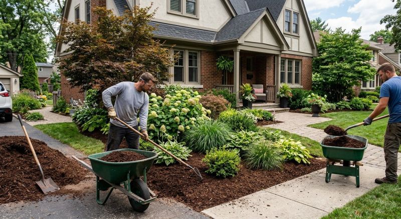 Garden Mulch Installation in Ventura County, CA