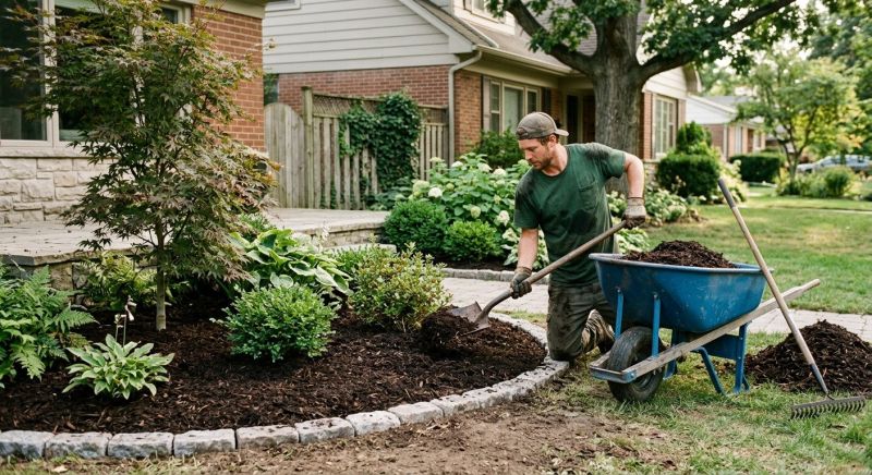 Garden Mulch Installation in Ventura County, CA