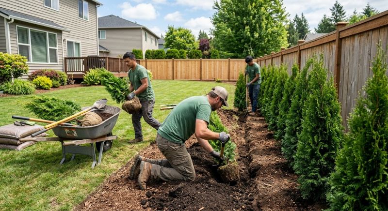 Privacy Shrub Planting in Ventura County, CA